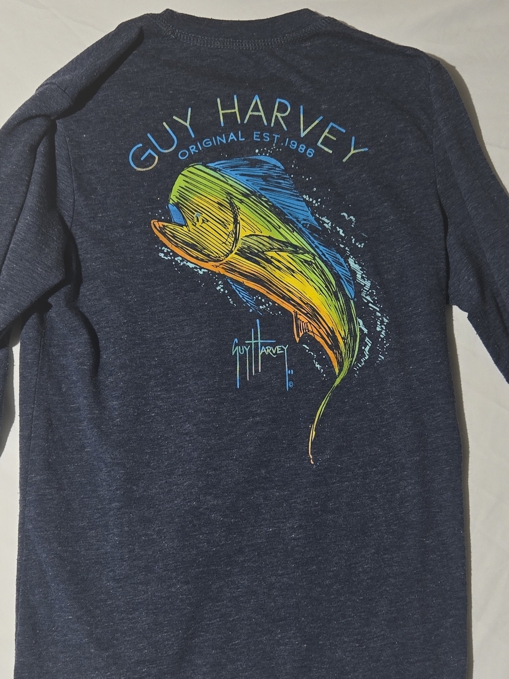 Guy Harvey Navy Graphic Mahi Tee
